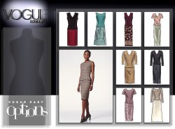 2218 EZ VOGUE TOP SLEEVES OR NOT, SKIRT 4 LENGTHS PATTERN 6-22 3 SZS CHOICE